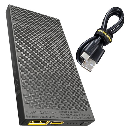 Nitecore NB10000 10000mAh USB/USB-C Quick-Charge Power Bank NB10000